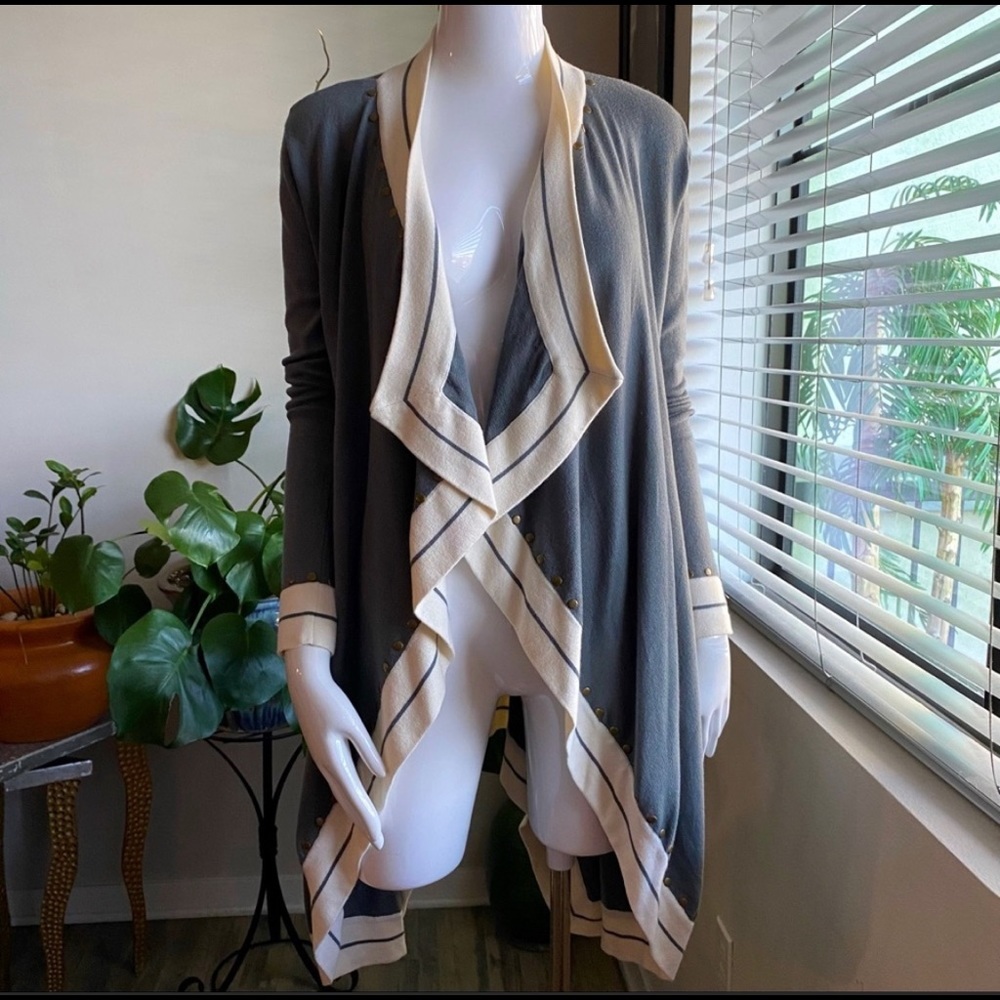 Boston proper open drape cardigan NWT